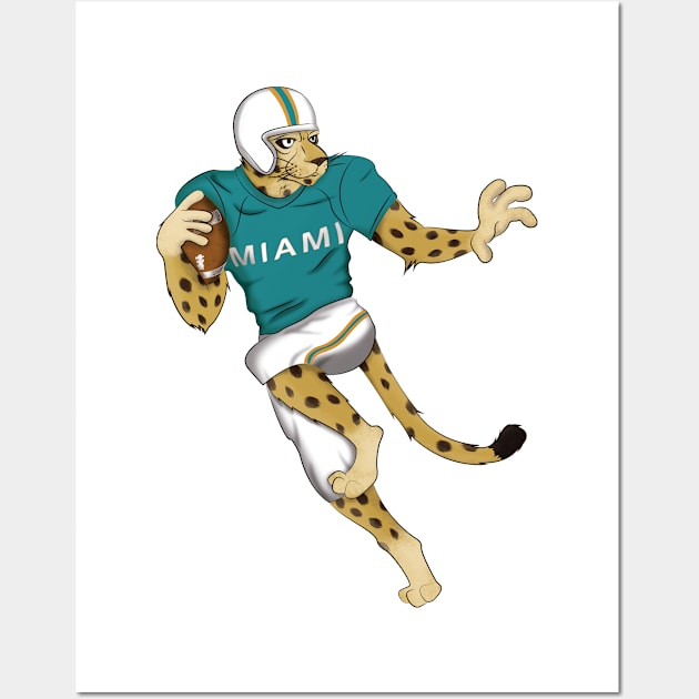 Miami Football Wall Art by WorldSportsCulture